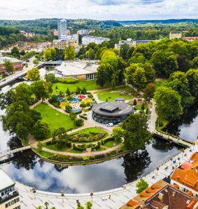 Vy över Borås centrum